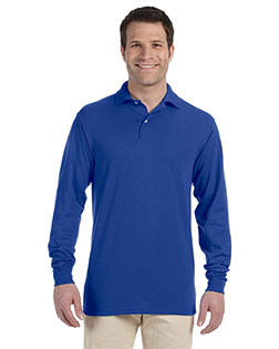 Jerzees 437ML Men 5.6 Oz. 50/50 Long-Sleeve Jersey Polo With Spotshield at GotApparel