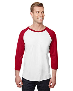 Jerzees 560RR Adult 5.2 oz Premium Blend Ring-Spun Raglan Baseball T-Shirt at GotApparel