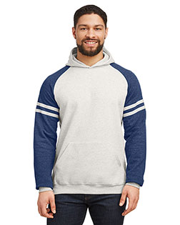 Jerzees 97CR  Unisex NuBlend Varsity Color-Block Hooded Sweatshirt at GotApparel