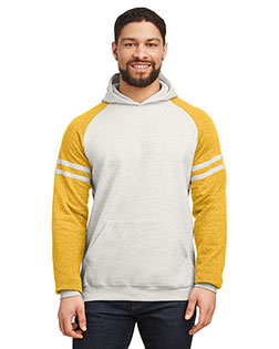 Jerzees 97CR  Unisex NuBlend Varsity Color-Block Hooded Sweatshirt at GotApparel