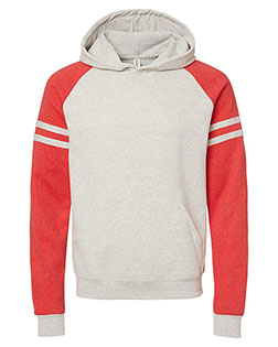 Oatmeal Heather/ Fiery Red Heather product color