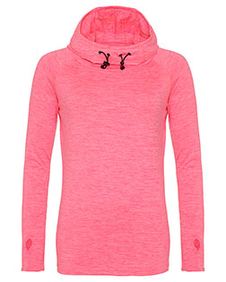 Just Hoods By AWDis JCA038  Ladies' Cool Cowl-Neck Long-Sleeve T-Shirt at GotApparel