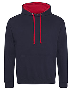 Just Hoods By AWDis JHA003 Men Midweight Varsity Contrast Hood at GotApparel