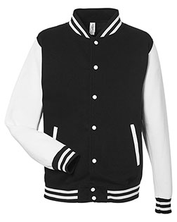 Just Hoods By AWDis JHA043 Men Heavyweight Letterman Jacket at GotApparel