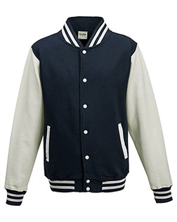Just Hoods By AWDis JHA043 Men Heavyweight Letterman Jacket at GotApparel