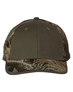 Kati LC102 Unisex Solid Front Camouflage Cap at GotApparel