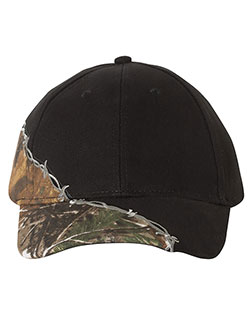 Kati LC4BW Unisex Licensed Camo Cap with Barbed Wire Embroidery at GotApparel