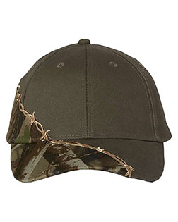 Kati LC4BW Unisex Licensed Camo Cap with Barbed Wire Embroidery at GotApparel