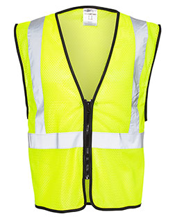 Kishigo 1547-1548 Zippered Mesh Economy Class 2 Vest at GotApparel