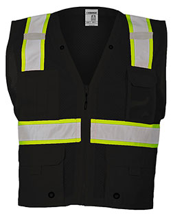 Kishigo B100-111  EV Series® Enhanced Visibility Multi-Pocket Mesh Vest at GotApparel