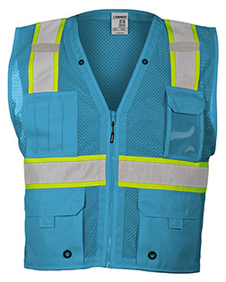 Kishigo B100-111 EV Series® Enhanced Visibility Multi-Pocket Mesh Vest at GotApparel