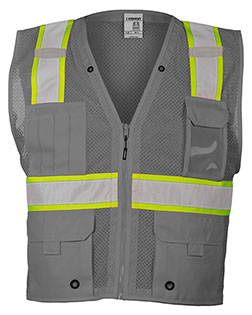 Kishigo B100-111 EV Series® Enhanced Visibility Multi-Pocket Mesh Vest at GotApparel