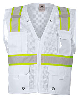 Kishigo B100-111  EV Series® Enhanced Visibility Multi-Pocket Mesh Vest at GotApparel