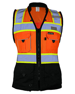 Kishigo S5021-5022  Premium Black Series® Women's Heavy Duty Surveyors Vest at GotApparel