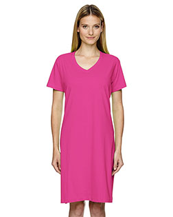 Lat 3522 Women Fine Jersey Crossover V-Neck Coverup at GotApparel