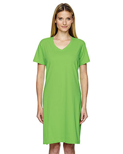 Lat 3522 Women Fine Jersey Crossover V-Neck Coverup at GotApparel