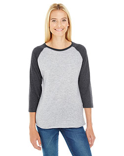 Lat 3530 Women Fine Jersey Baseball Tee at GotApparel