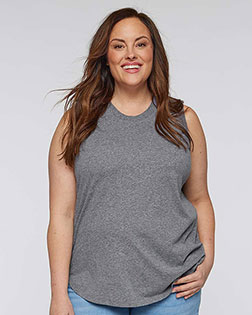 LAT 3892LA Ladies' Curvy Relaxed Tank at GotApparel