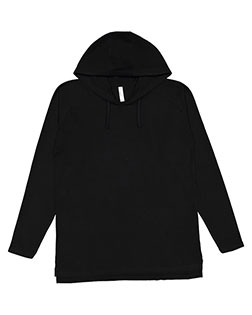 LAT 6917 Fine Jersey Hooded Long Sleeve Raglan T-Shirt at GotApparel