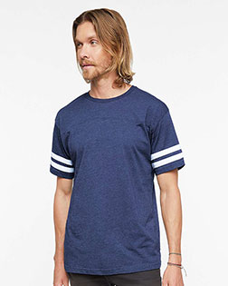 LAT 6937 Football Fine Jersey Tee at GotApparel