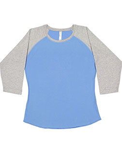 LAT LA3530 Women Baseball Fine Jersey T-Shirt at GotApparel