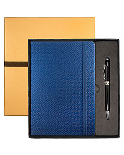 Leeman LG-9264  Tuscany™ Textured Journal And Executive Stylus Pen Set at GotApparel