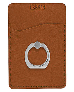 Leeman LG-9378  Tuscany™ Card Holder With Metal Ring Phone Stand at GotApparel