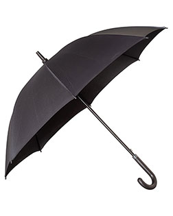 Leeman LG-9380  Executive Umbrella With Curved Faux Leather Handle at GotApparel
