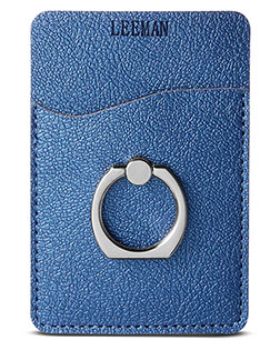 Leeman LG257  Shimmer Card Holder With Metal Ring Phone Stand at GotApparel