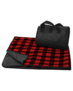 Liberty Bags 8702 Fleece/Nylon Plaid Picnic Blanket at GotApparel