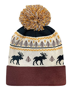 Fairisle Moose/ Brown product color
