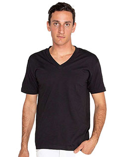 Los Angeles Apparel 24056 Women USA-Made Fine Jersey V-Neck T-Shirt at GotApparel
