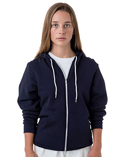 Los Angeles Apparel F97 Men USA-Made Flex Fleece Full-Zip Hooded Sweatshirt at GotApparel
