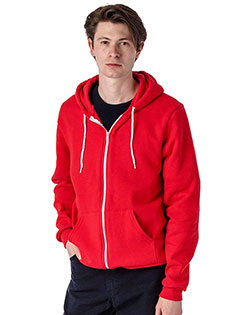 Los Angeles Apparel F97 Men USA-Made Flex Fleece Full-Zip Hooded Sweatshirt at GotApparel