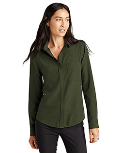 Mercer+Mettle Women's Stretch Crepe Long Sleeve Camp MM2013 at GotApparel