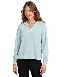 Mercer+Mettle MM2019 ® Women's Long Sleeve Buttery Soft Popover Blouse at GotApparel