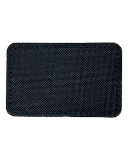 Meret MPBK10 Blank Black Patch - Qty 10 at GotApparel