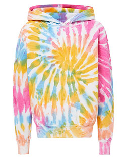 MV Sport 128Y Boys Youth Classic Fleece Tie Dye Hooded Sweatshirt at GotApparel