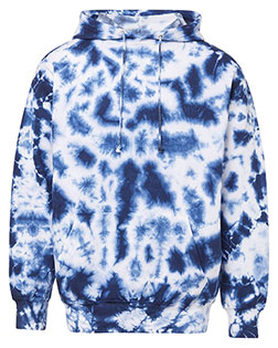 MV Sport 1290 Men Classic Fleece Tie-Dye Hooded Sweatshirt at GotApparel