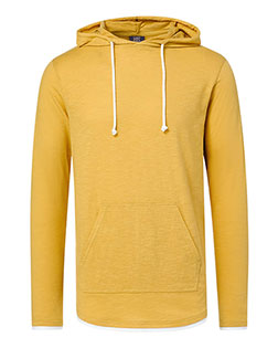 MV Sport 24401 Unisex Miles Slub Hooded Long Sleeve T-Shirt at GotApparel