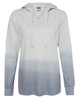 MV Sport W20185 Women's French Terry Ombré Hooded Sweatshirt at GotApparel