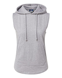 MV Sport W24131 Women's Kinsley Sleeveless Hooded Sweatshirt at GotApparel