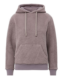 MV Sport W25122 Women's Starla Sherpa Hooded Pullover at GotApparel