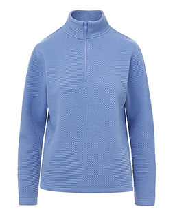 MV Sport W25145 Women's Zelda Zig Zag Quarter-Zip Pullover at GotApparel