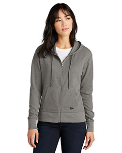 New Era Ladies Thermal Full-Zip Hoodie LNEA141 at GotApparel