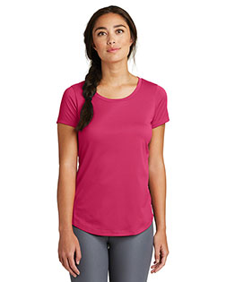 New Era LNEA200 Ladies Series Performance Scoop Tee at GotApparel