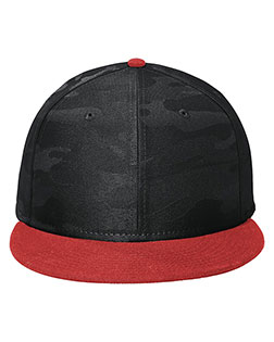 New Era NE407 Men Camo Flat Bill Snapback Cap at GotApparel