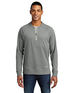 Custom Embroidered New Era NEA123 Men Sueded Cotton Blend 1/4-Zip Pullover at GotApparel