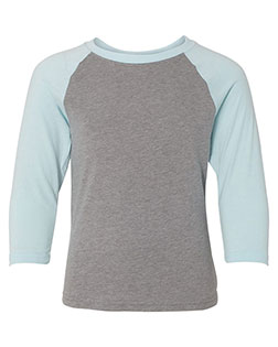 Ice Blue Sleeves/ Dark Heather Grey Body product color