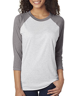 Next Level 6051 Unisex Tri-Blend 3/4-Sleeve Raglan T-Shirt at GotApparel